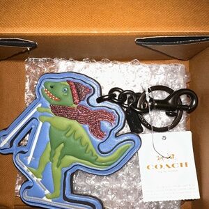 COACH Rexy Winter Skiing Keychain